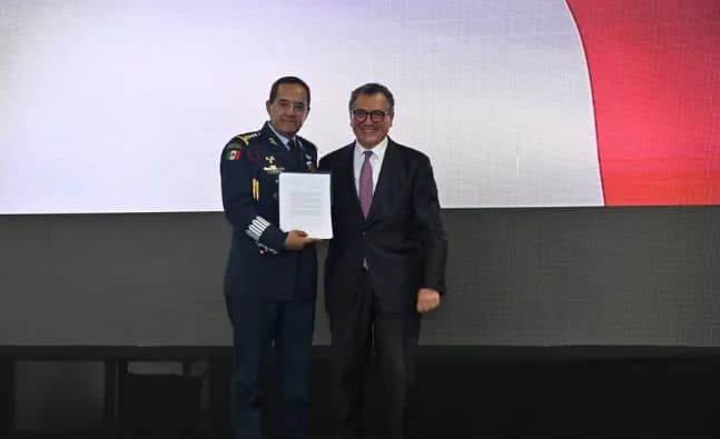 Autoridades mexicanas e italianas durante el lanzamiento promocional de FAMEX 2027