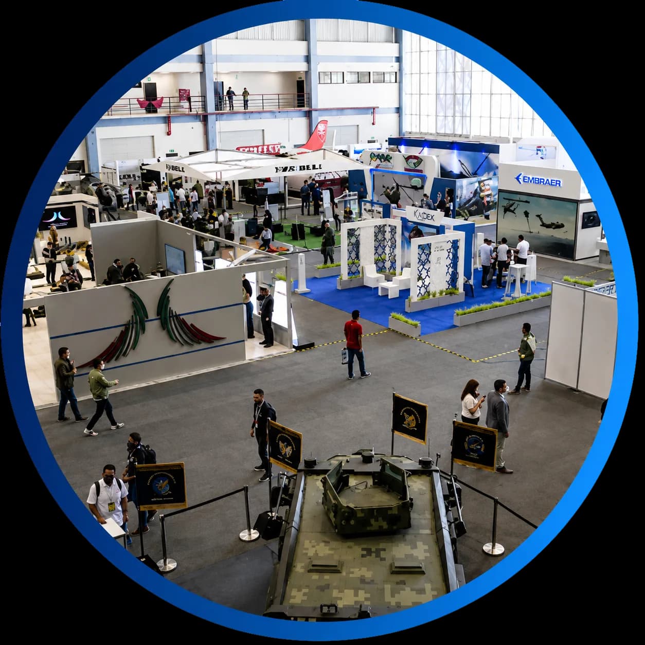 Área de exhibición estática de aeronaves